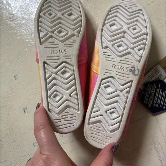 Toms Pink and Yellow Floral Flats - Picture 6 of 6